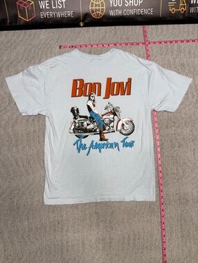 Bon Jovi The American Tour 2025 White T-Shirt XS